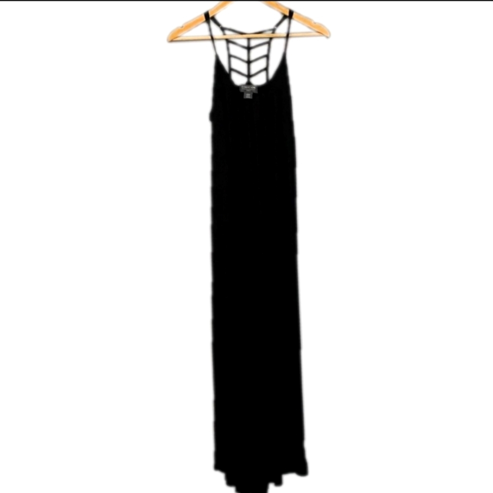 Coercion London Maxi Jersey Hi-Lo Dress M cool back 😎
